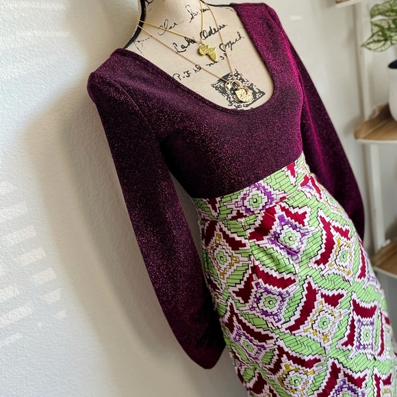 Zara Tops - Zara Metallic Purple Bodysuit Medium